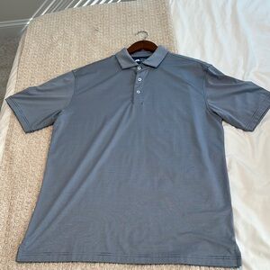 Men's Onward Reserve Blue Stripped Polo Shirt